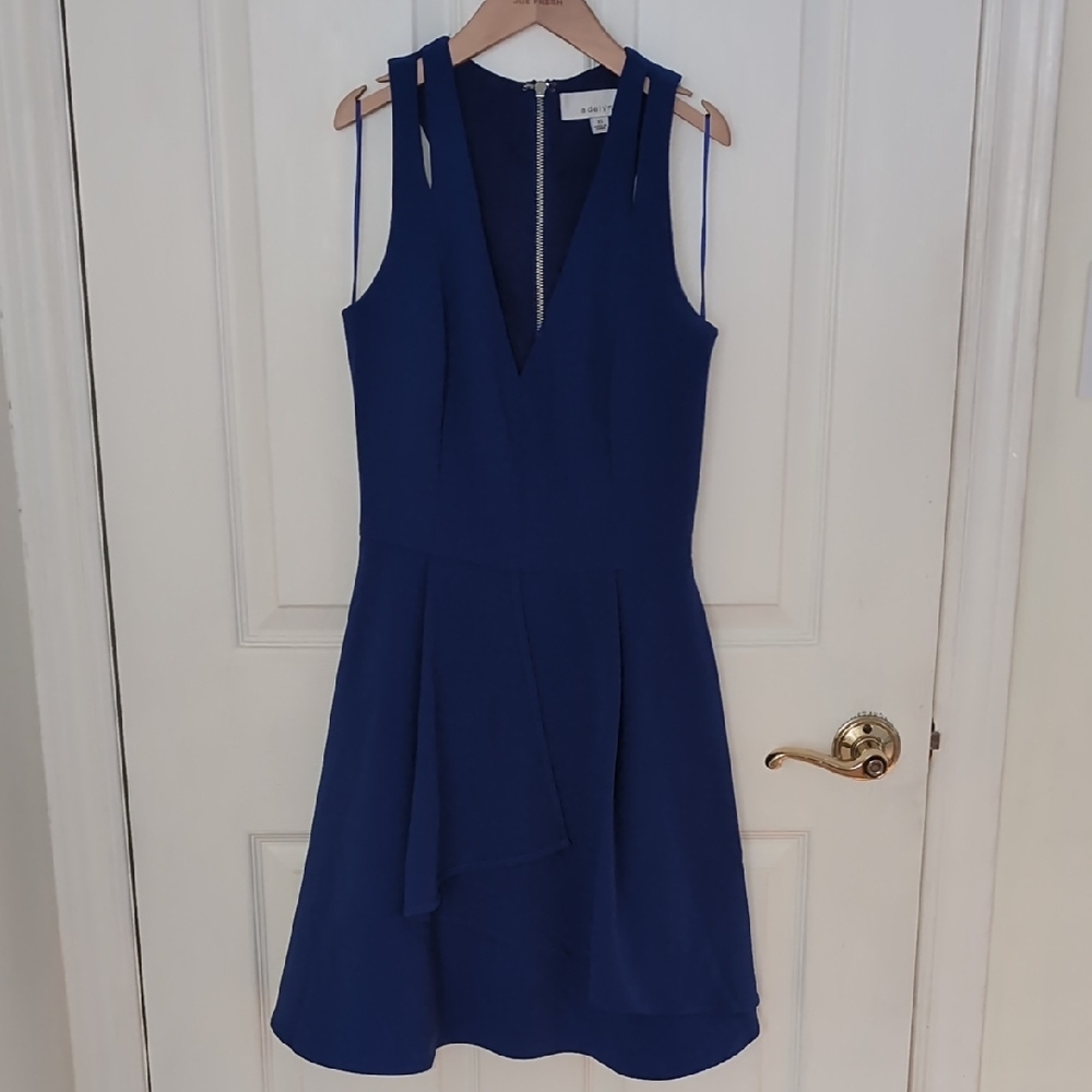 Adelyn Rae Cobalt Blue Sleeveless Wedding Dress - Picture 3 of 3